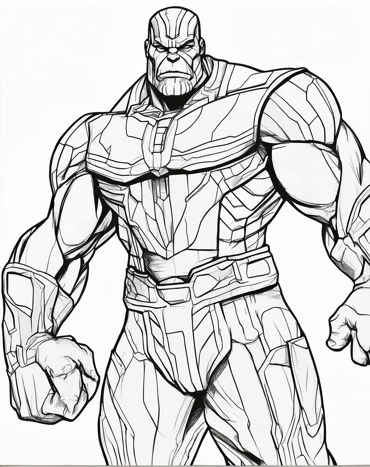 Ausmalbild Thanos of the Galaxy