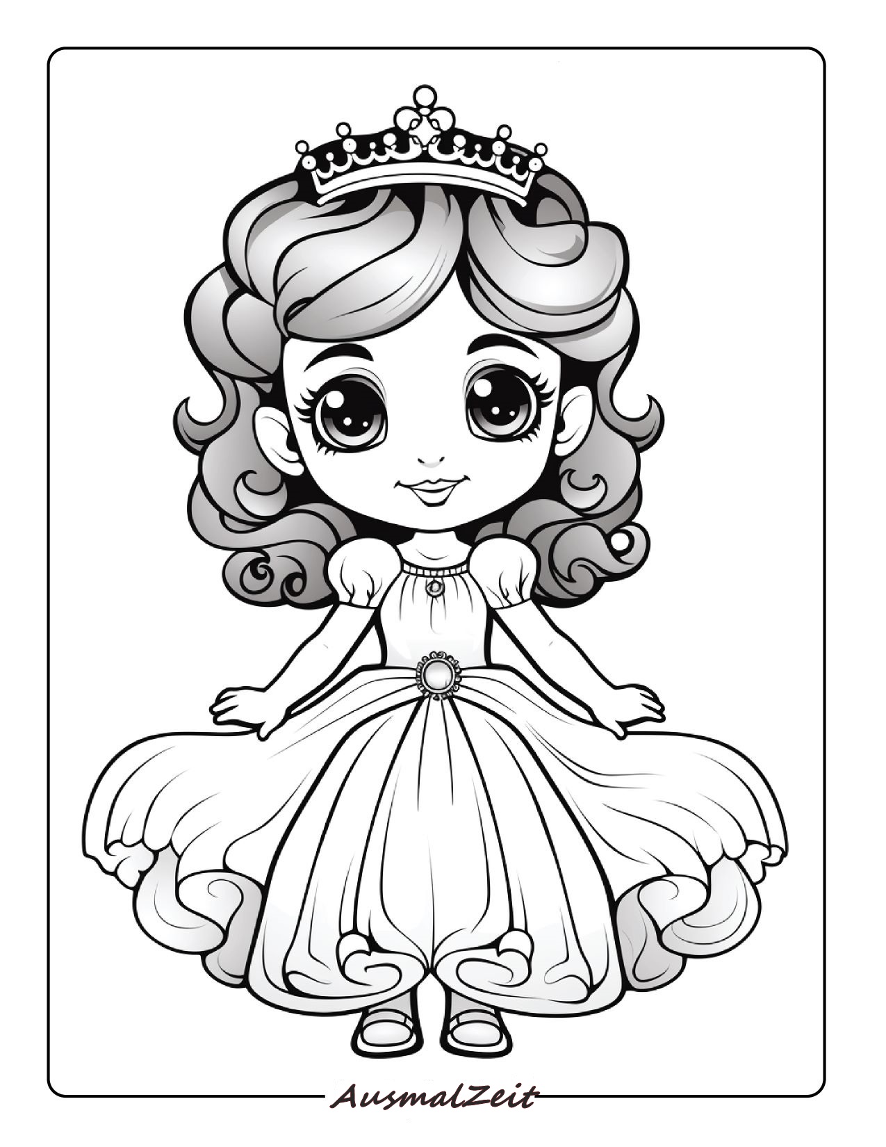 Prinzessin Ausmalbilder zum Ausdrucken