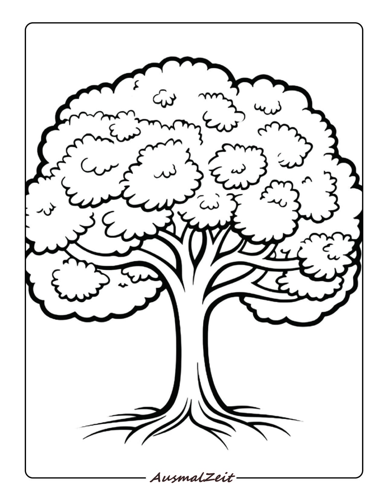 Baum Ausmalbild Kostenlos