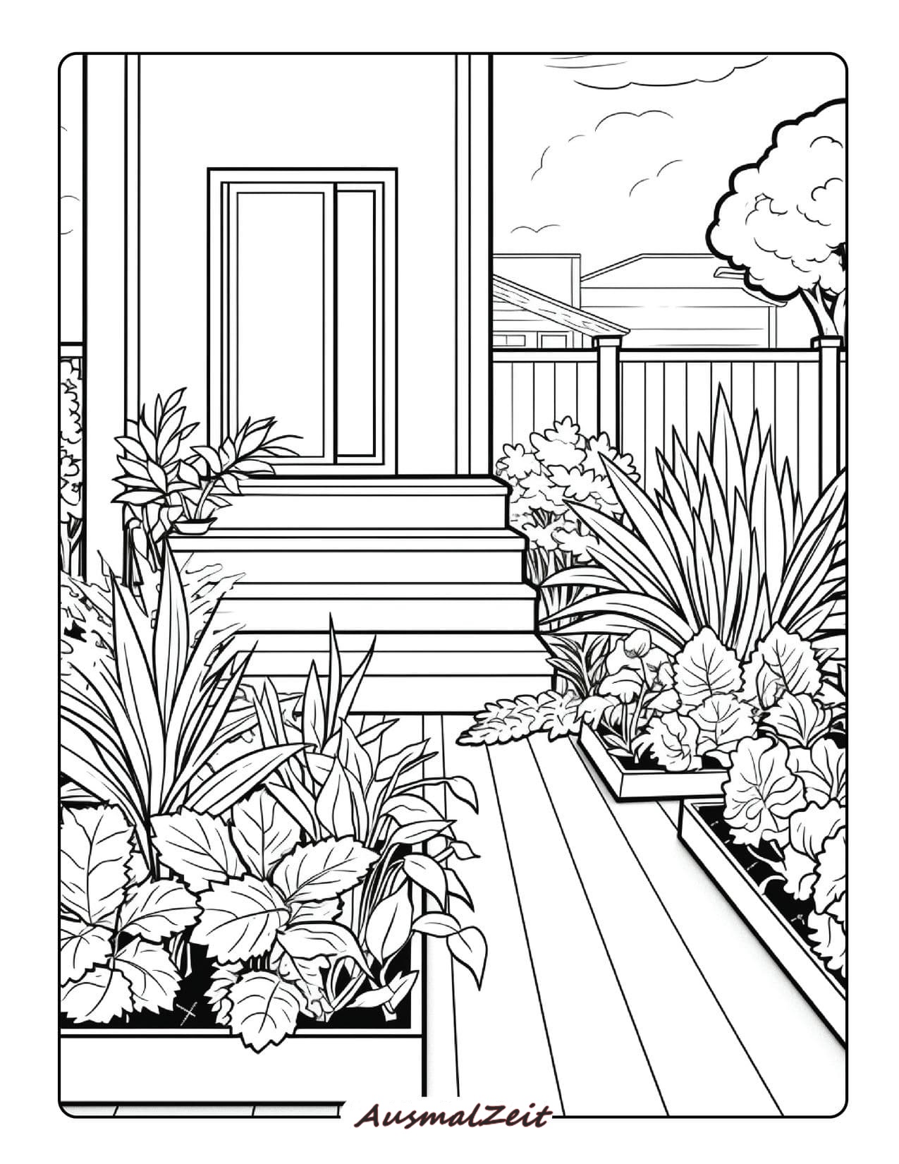 Garten zum Ausmalen