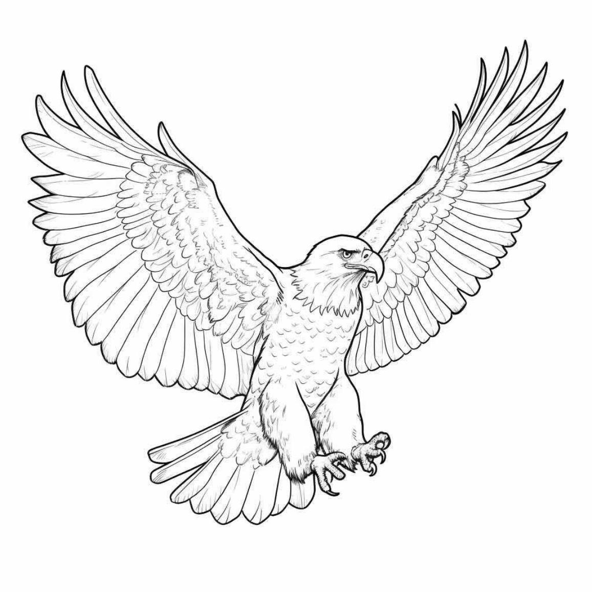 Fliegender Adler Bilder zum Ausmalen