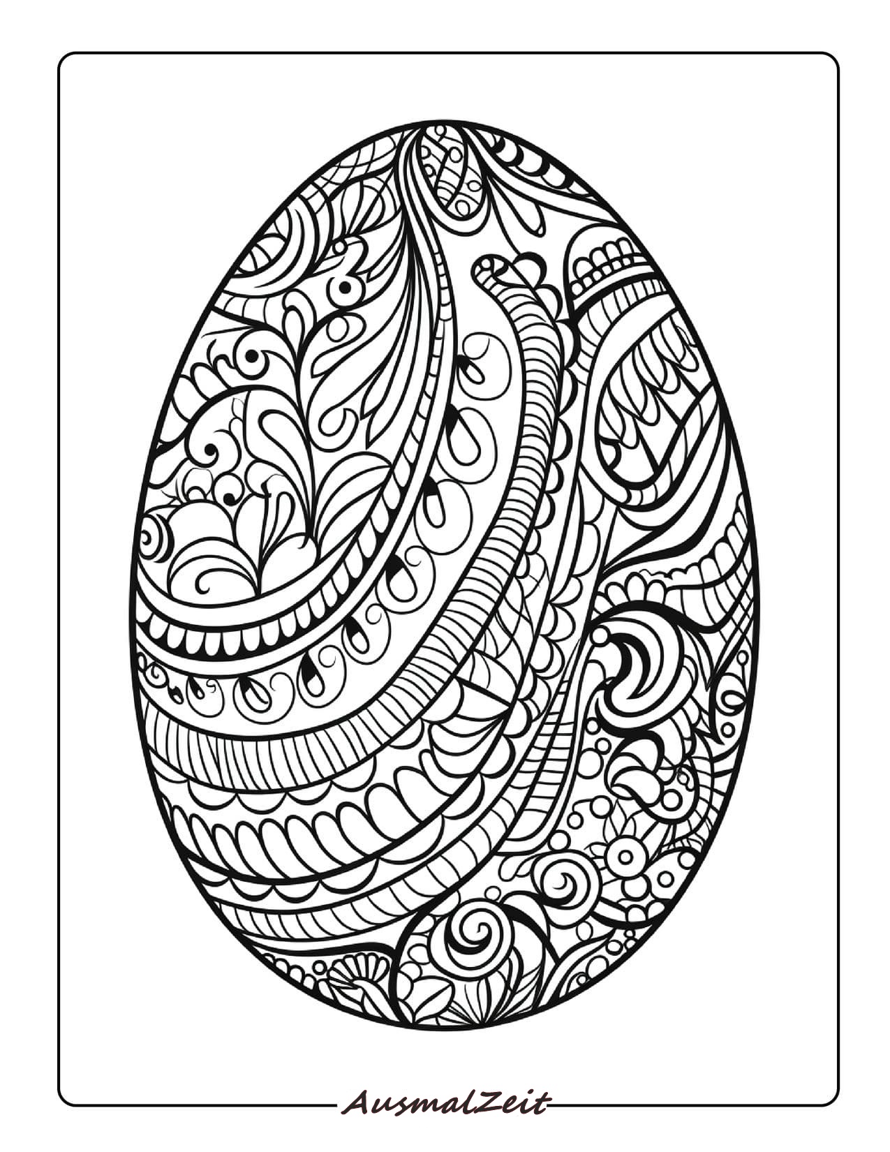 Fröhliche Eiersuche Ostern Malvorlagen zum Ausdrucken und Downloaden