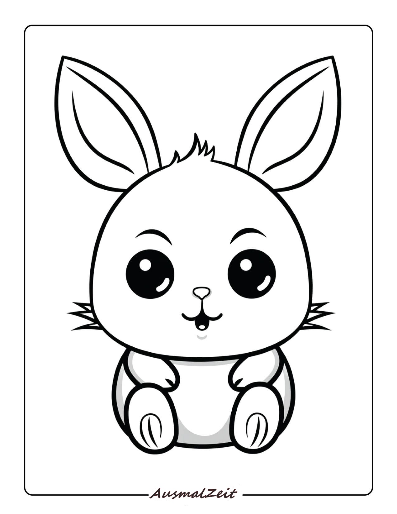 Hase Ausmalbild