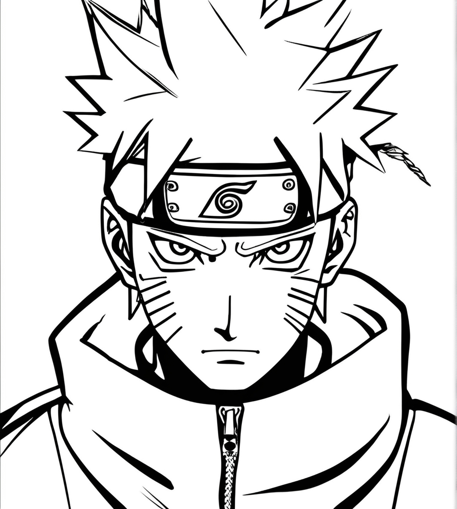 Hochwertiger Naruto Ausmalbild Kostenlos zum Ausdrucken