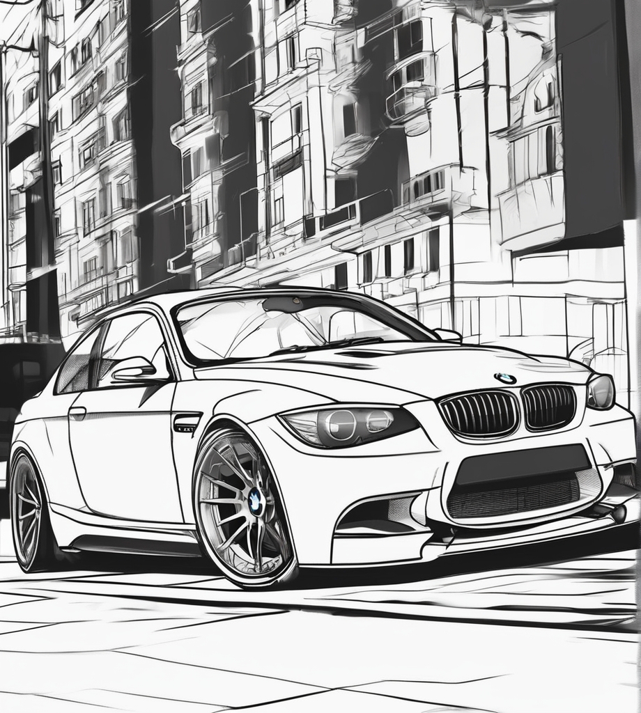 Klassisches BMW Malvorlagen