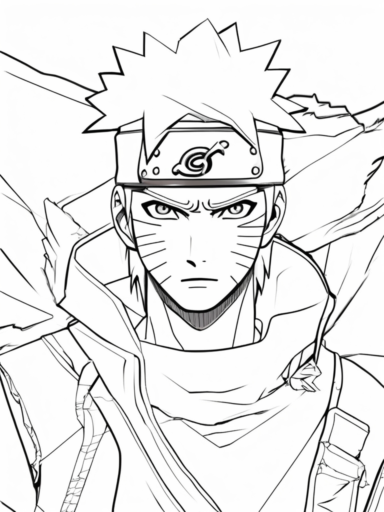 Krieger Naruto Ausmalbild zum Ausdrucken
