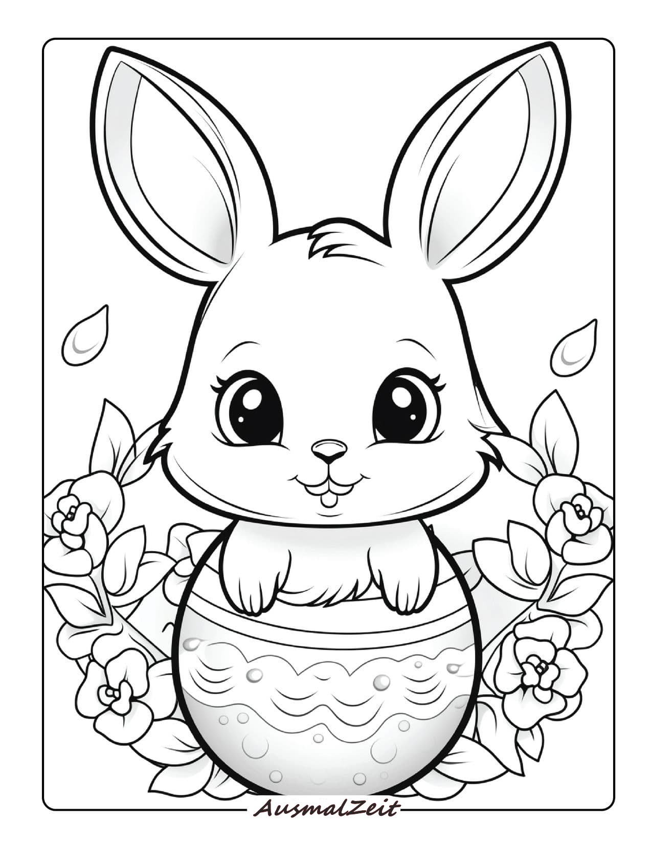 Malvorlagen Osterhase zum Ausmalen und Ausdrucken