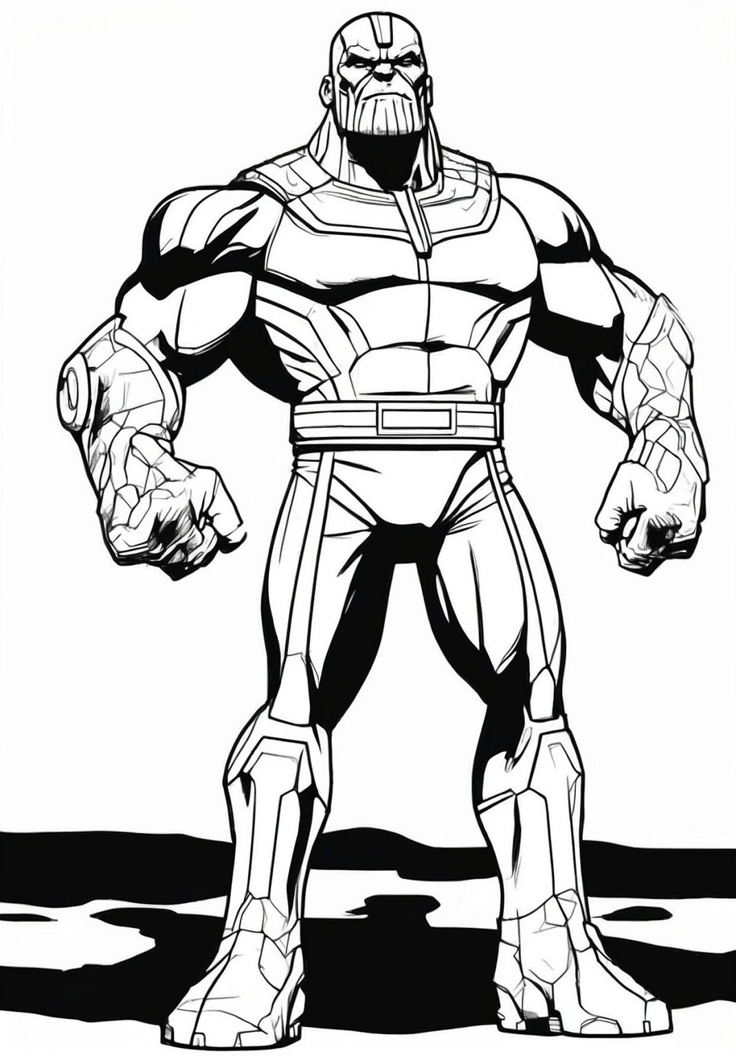 Malvorlage Thanos Tötet