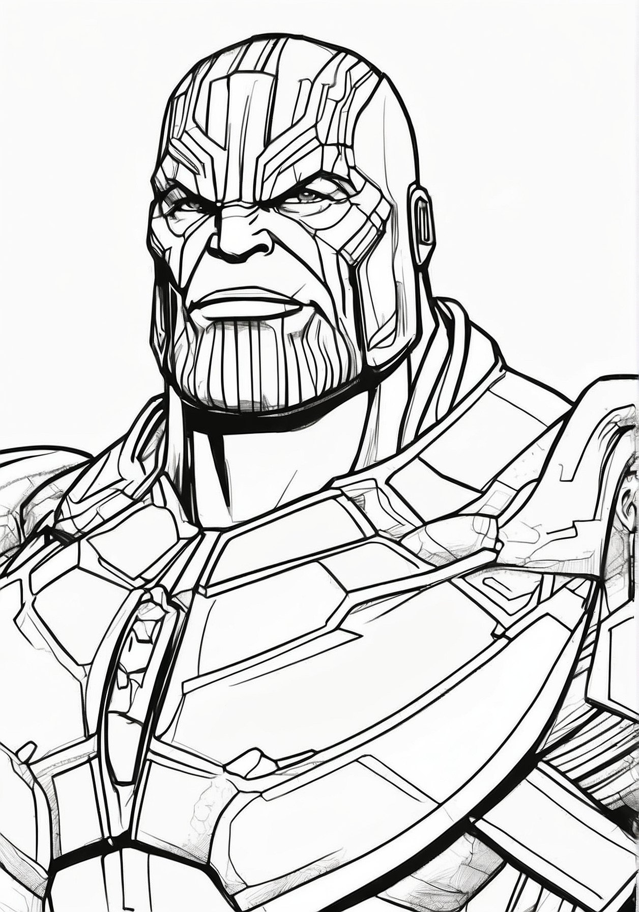 Malvorlagen von Thanos Kostenlos zum Ausdrucken Herunterladen