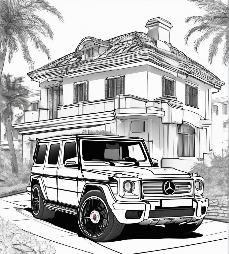 Ausmalbilder Mercedes G Klasse Kostenlos zum Ausdrucken