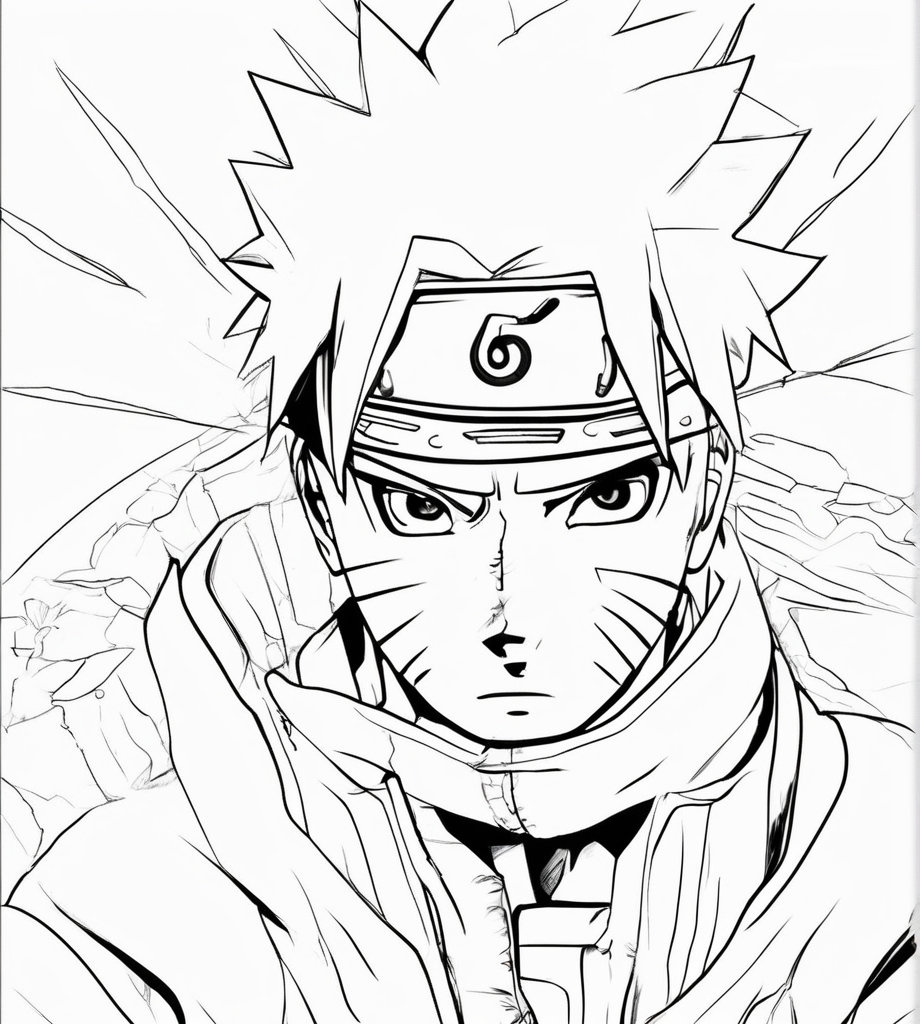 Naruto Ausmalbild Anime zum Ausdrucken