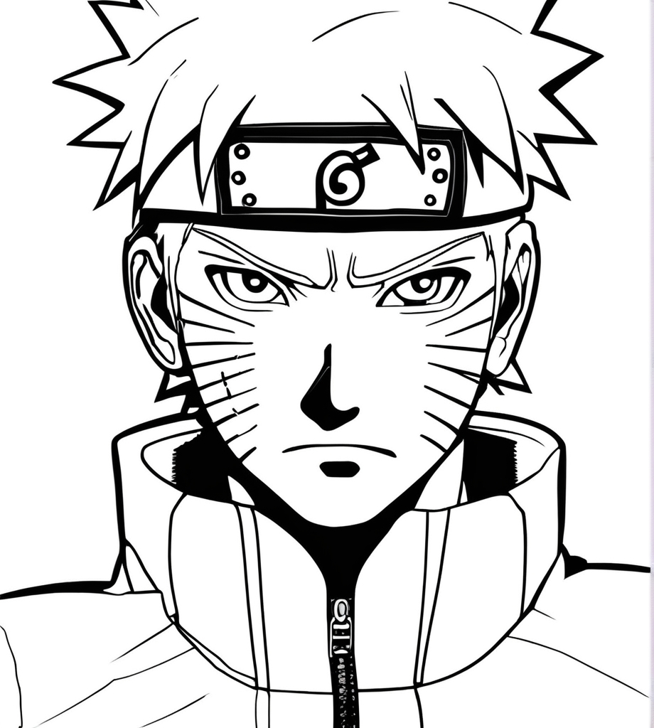 Ausmalbild Naruto Uzumaki zum Ausdrucken von Anime Malvorlagen