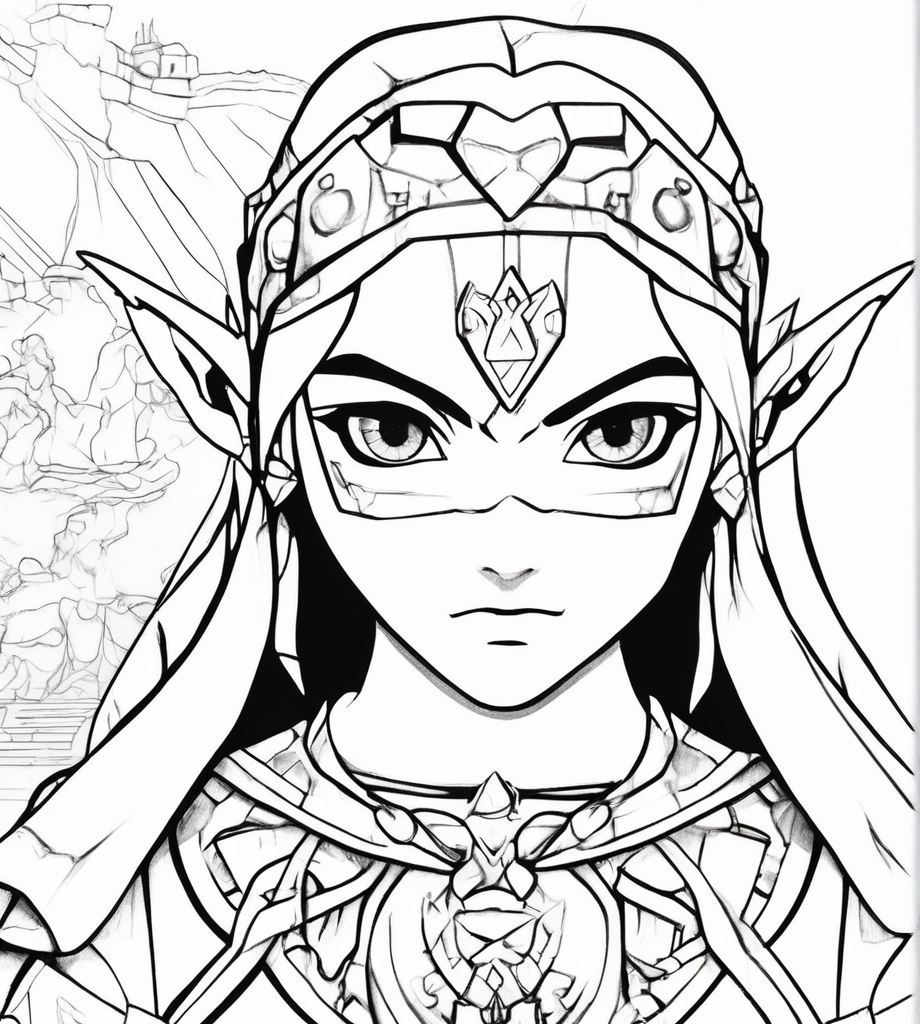 Prinzessin Zelda Malvorlage Kostenlos zum Ausdrucken