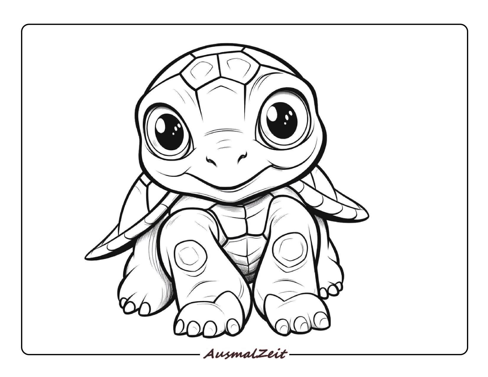 Schildkröte Ausmalbild Tiere