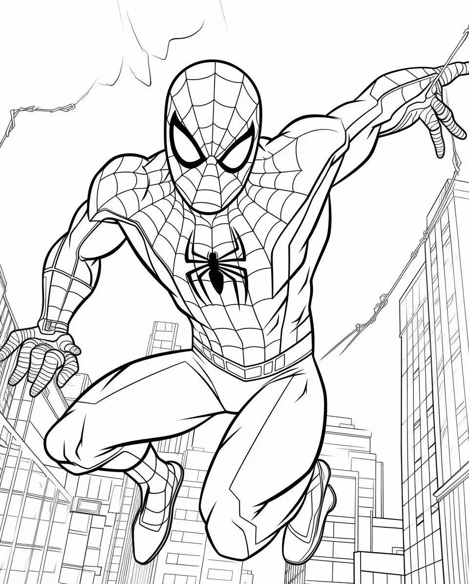 Spiderman Malvorlage Kinder