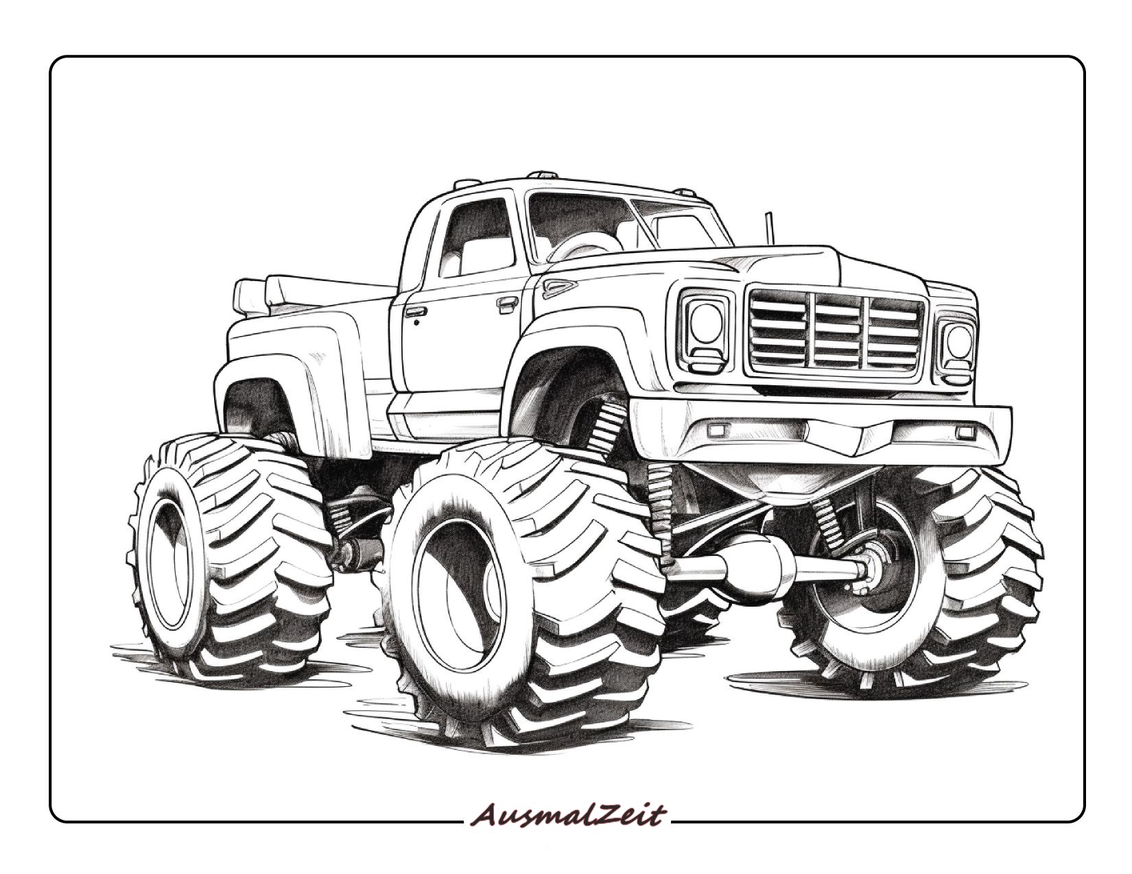Spielzeug-Monstertruck Malvorlage