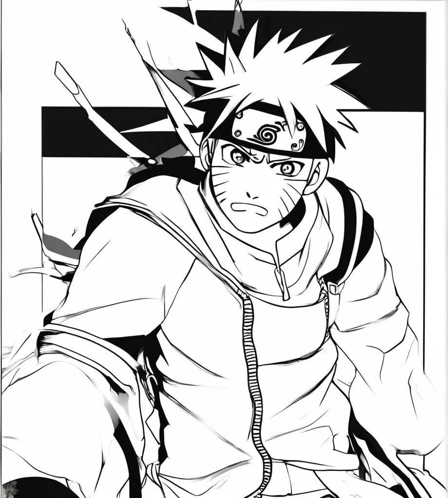 Wütender Naruto Ausmalbild