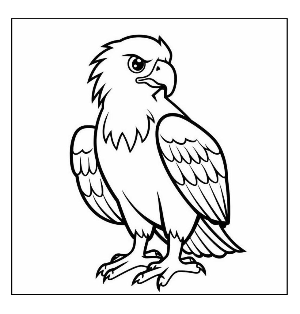 Adler Ausmalbilder für Kinder