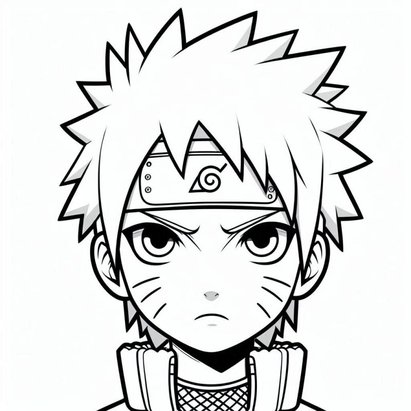 Junge Naruto Ausmalbild zum Ausdrucken