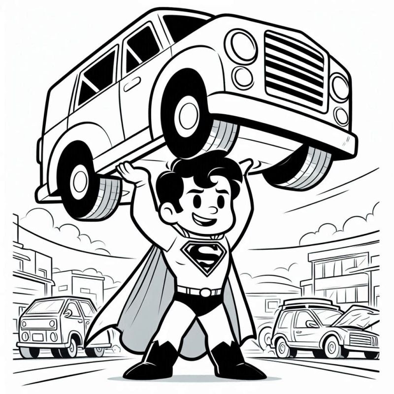Superman Malvorlagen zum Ausdrucken