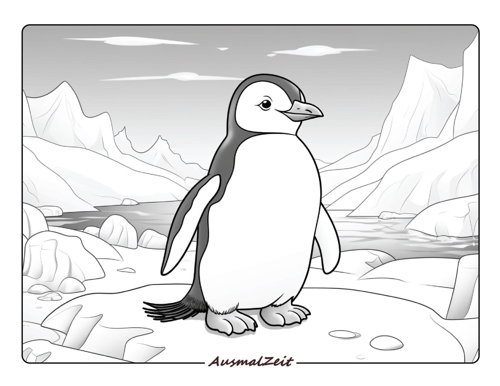 Ausmalbilder Pinguin. 26 Beste Malvorlagen Herunterladen
