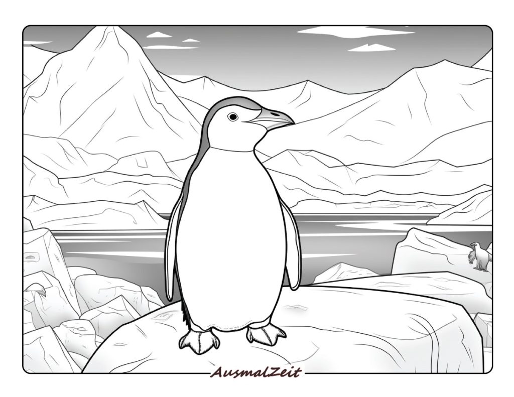 Mister Pinguin Ausmalbilder für Kinder