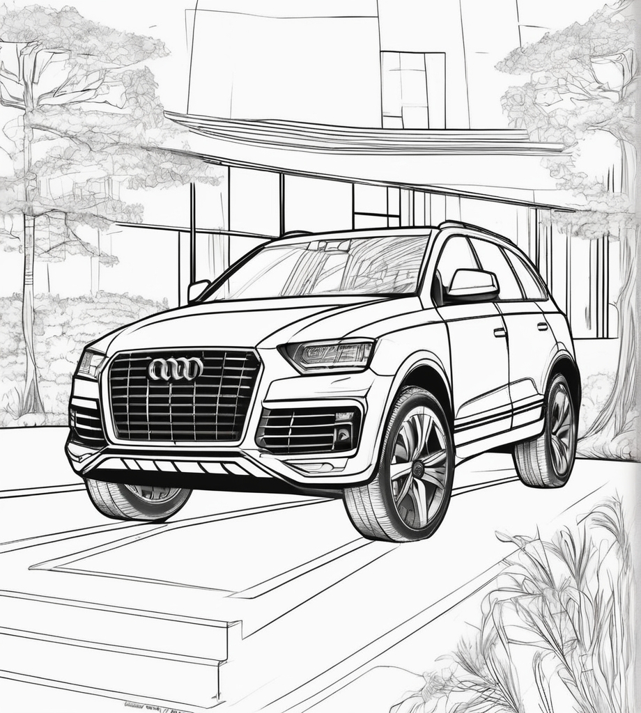 Audi Q5 Malvorlage zum Ausdrucken Herunterladen