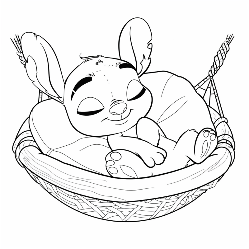 Baby Stitch Ausmalbild Kostenlos