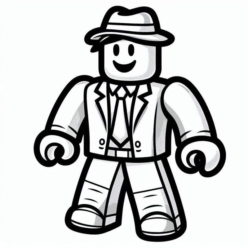 Ausmalbild Roblox Spiele zum Ausdrucken