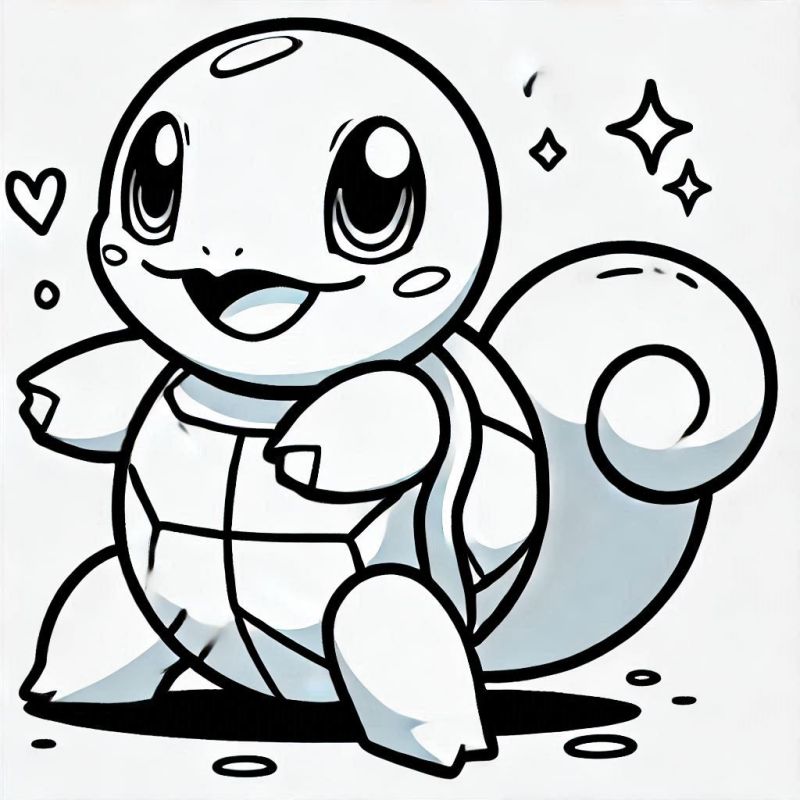 Ausmalbild Squirtle
