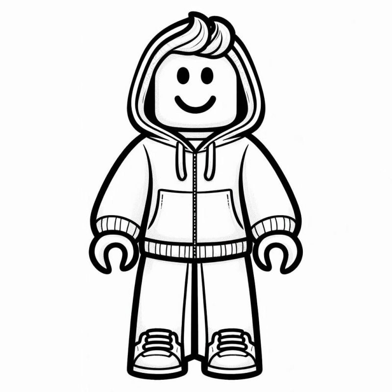 Freundliche Roblox Ausmalbild