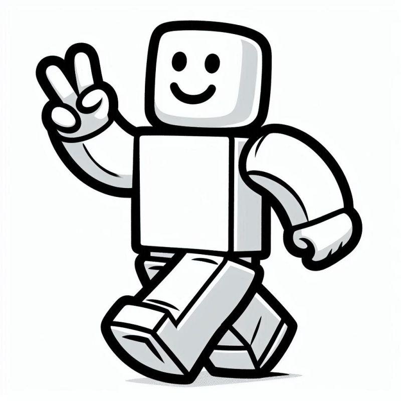 Malvorlage Roblox Charakter Liebe